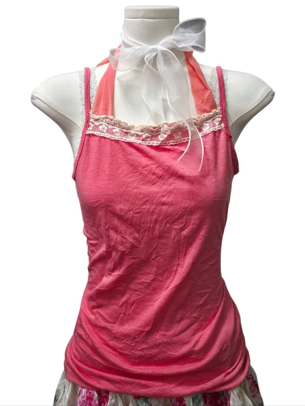 Comfort Basic asian brand coral pink camisole halter top